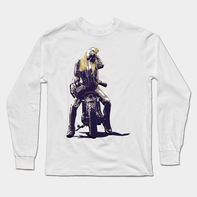 Motocycle Long Sleeve T-Shirt by Dojaja